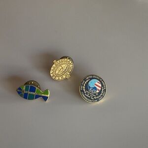 Set of Three Collectible Pins